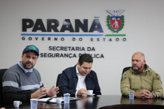 Secretário Hudson recebe prefeito de Corbélia, Thiago Stefanello