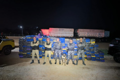 PMPR apreende caminhão com 4 toneladas de maconha em Piraí do Sul 