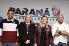 Secretário Hudson se reúne com prefeita de Nova Fátima Renata Montenegro Balan Xavier