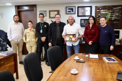 Secretário Hudson recebe prefeito de prefeito de Francisco Beltrão Antonio Pedron