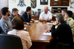 Secretário Hudson recebe deputado federal Luiz Nishimori