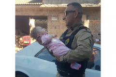 Equipe da PMPR salva bebê que estava sem respirar em Sarandi
