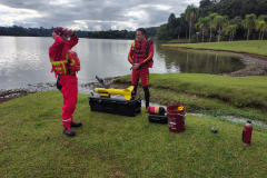 Sonar de alta tecnologia ajuda Corpo de Bombeiros do Paraná em buscas subaquáticas.