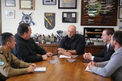 Secretário Hudson recebe o prefeito de Francisco Beltrão Antonio Pedron