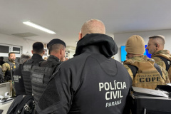 PCPR e PMPR prendem quatro pessoa durante operação contra organização criminosa em Almirante Tamandaré 