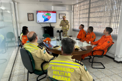 Corpo de Bombeiros do Paraná recebe visita técnica de comitiva de bombeiros do Mato Grosso do Sul