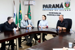 Secretário Hudson recebe a prefeita de São José dos Pinhais Nina Singer