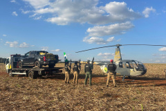 PMPR apreende quase uma tonelada de maconha na área rural de Santa Mônica
