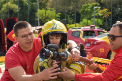 Bombeiros promovem evento para crianças em celebração aos 113 anos da corporação