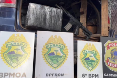 PMPR apreende 1,2 Tonelada de maconha em Santa Tereza do Oeste; prejuízo ao crime é e R$ 4,7 milhões