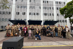 Música e esperança: Banda da PMPR faz show para crianças do Hospital Pequeno Príncipe