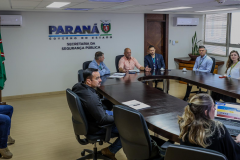 Polícia Científica do Paraná apresenta panorama do efetivo, investimentos e entregas em reunião com o secretário de segurança