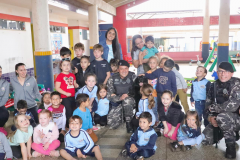 PMPR realiza ação interativa com crianças da CMEI Dona Laura em Rio Bonito do Iguaçu