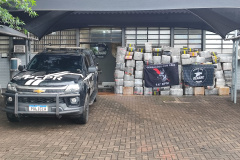PCPR e PMPR apreendem 4 toneladas de maconha em veículo em São Miguel do Iguaçu