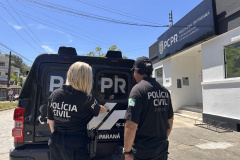 PCPR prende casal em flagrante por furto e restitui item à vítima em Guaratuba