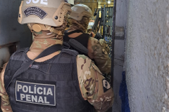 Unidades prisionais do Paraná são vistoriadas durante a 9ª fase da Operação Mute, realizada em todo o país