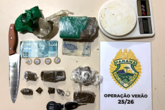 PMPR prende homem e apreende drogas em veículo em Pontal do Paraná