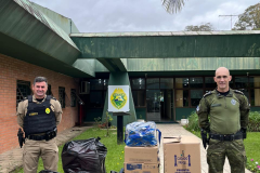 PMPR arrecada brinquedos e ração para famílias e animais de Rio Bonito do Iguaçu; doações seguem até 14 de dezembro