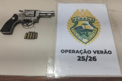 PMPR apreende arma de fogo durante o Verão Maior em Guaratuba
