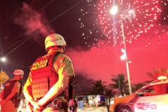 PMPR garante segurança na virada de ano com policiamento reforçado em todo o Litoral