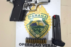 PMPR prende condutor por embriaguez, posse de drogas e de arma de fogo após acidente de trânsito em Guaratuba