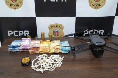PCPR utiliza drone e prende homem em flagrante por tráfico de drogas em Guaratuba