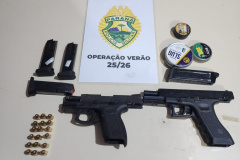 PMPR recupera arma de fogo furtada em Pontal do Paraná