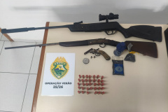 PMPR atende ocorrência de violência doméstica e apreende armas de fogo em Paranaguá