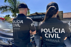 PCPR cumpre mandados de prisão temporária e prende investigados por homicídio qualificado em Pontal do Paraná
