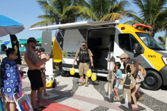 PCPR e PMPR reforçam atendimento no Litoral com módulos móveis durante o Verão Maior Paraná