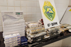 PMPR e PF prendem homem com medicamentos contrabandeados na BR-277, em Cascavel
