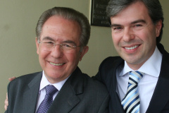 Djalma de Almeida Cesar e seu filho secretário da segurança Reinaldo de Almeida Cesar