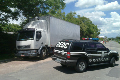 Carga roubada em São José dos Pinhais foi recuperada em Curitiba