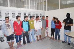 Amaro, João Paulo, Antonio Marcos, Arthur, Antonio Oliveira, Jair, Bruno, Jessica e Priscila