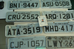 Placas apreendidas