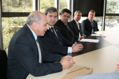 Procurador-geral de Justiça, Gilberto Giacoia, secretário da segurança pública, Reinaldo de Almeida Cesar, chefe de gabinete da Sesp, Roberlei Queiroz, diretor do Instituto de Criminalística, Antonio Edson Vaz de Siqueira e diretor do Instituto de Identificação, Newton Tadeu Rocha