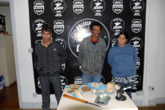 Leandro, Ubirajara e Roseli