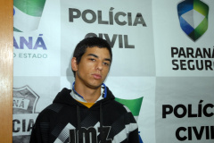 Suspeito preso pela Polícia Civil.