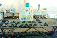 Na região de fronteira, jovem é flagrado pelo BPFRon transportando 17 armas de fogo e munições