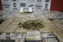 Polícia do Paraná apreende 62 mil munições de pistola e fuzil que seria levada para o Rio de Janeiro