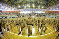 Governador Beto Richa acompanhado pelo secretário de segurança pública, Wagner Mesquita e demais autoridades, participa da formatura da turma do curso de formação de soldados PM/BM 2016/2017.Londrina, 10/01/2017Foto: Júlio Cesar Souza / ANPr