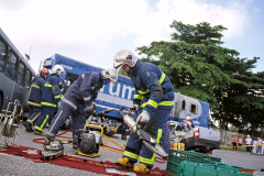 Paranaguá, 16 de Fevereiro de 2017. Simulação de Acidente de Multiplas Vitimas.