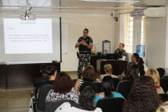 Secretaria de Estado da Educação do Paraná, Palestra do BOPE no auditório da SEED para ouvidores dos Núcleos Regionais de Educação. 08-03-17. Foto: Hedeson Alves/SEED