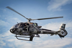 Com apoio aéreo, Polícia Militar recupera carro roubado e prende três homens após acompanhamento tático na Capital

