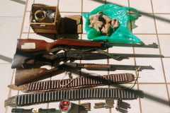 PM apreende armas e materiais em Nova Prata do Iguaçu