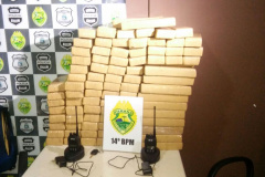 Polícia Militar apreende mais de 94 quilos de maconha em Foz do Iguaçu