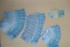PM apreende R$ 3 mil em cédulas falsas na região Centro-oeste do estado

