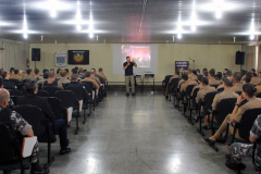 São José dos Pinhais, 12 de Dezembro de 2017. Palestra Coronel Lucca na APMG