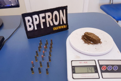 BPFron apreende 2.810 volumes, 166,9 kg de maconha e 21 munições intactas em ações distintas
