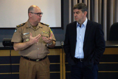 Curitiba, 23 de Fevereiro de 2018. 23-02-2018 SESP visita Comandante-Geral.